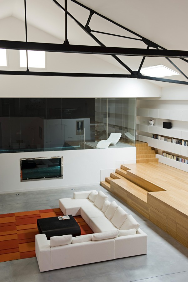 車庫變身現代Loft波爾多現代閣樓